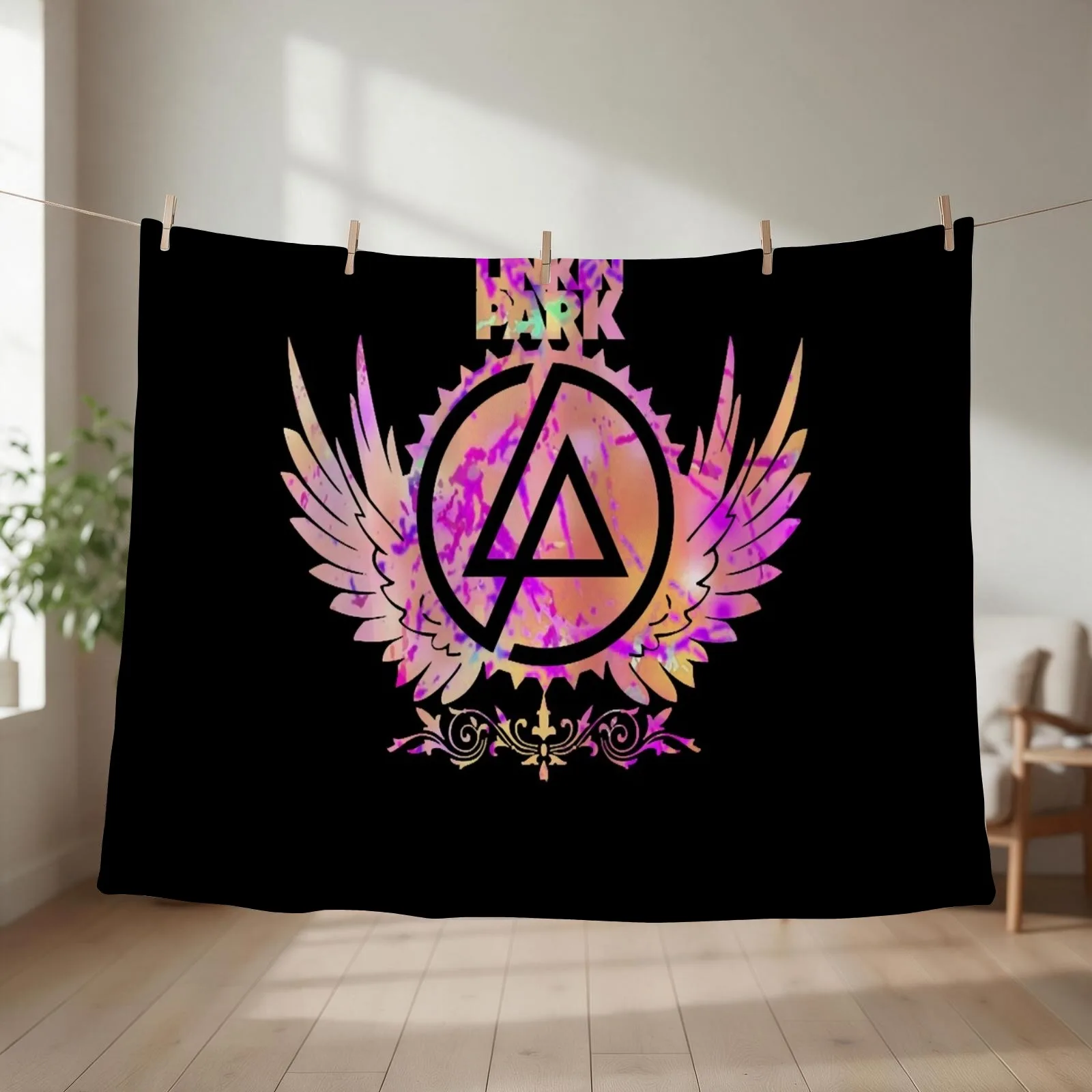 LP Paint color Throw Blanket cosplay anime Camping Decorative Sofa Loose Blankets