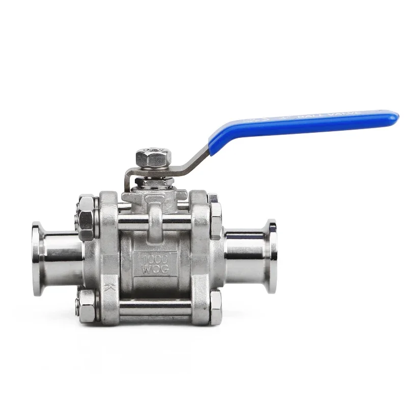 Stainless Steel Sanitarry Full Port Shut Off Ball Valve Homebrew KF 16 25 40 50 Vacuum Ferrule SUS 304 316L