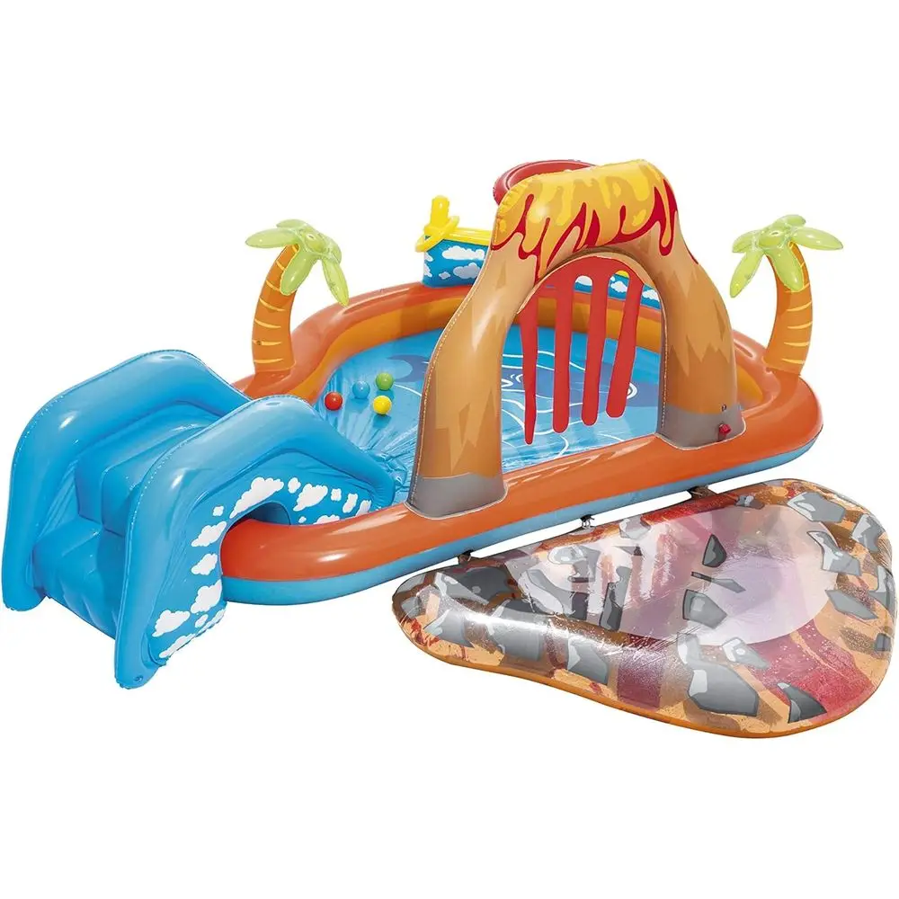 

Lava Iatable Play Center | Includes Play Balls, Ball Ramp, Ring Toss Game, Water Blob,