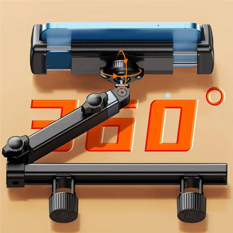 

Держатель для планшета на подголовник автомобиля ABSK, подходит для телефонов/планшетов 6-12,9 дюймов, вращающийся телескопический кронштейн для автомобиля