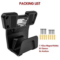 Nylon Magnetic Bracket With Safety Trigger Protection Device Wall Mounted Display Stand Magnetic Gun Mount