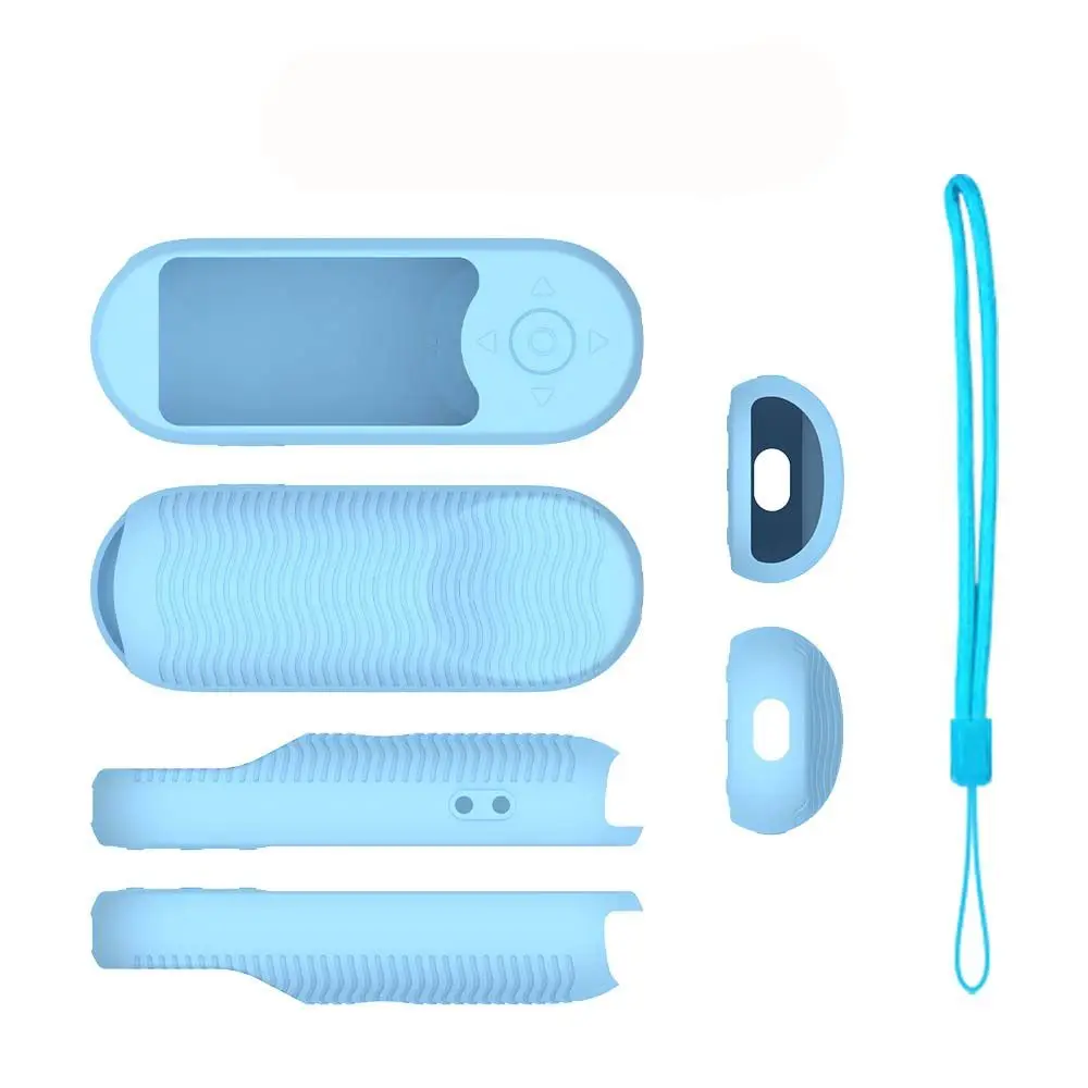 Silicone Remote Control Case Anti-scratch Shockproof Remote Protective Cover with Lanyard for VIZIO XRT281/XRT181