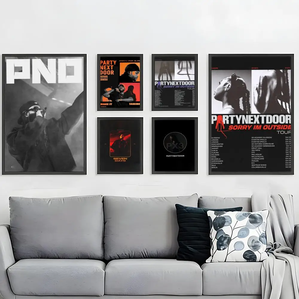 R&B Singer PartyNextDoor Poster HD Waterproof Self-Adhesive Wall Art – Multi-Scene Use, Top Gift Pick