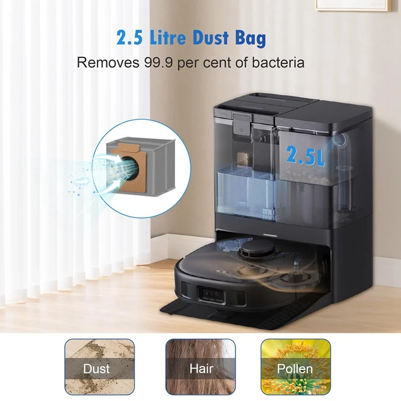 Accessories Kit for X10 Pro Omni Robot Vacuum Cleaner Main Side Brush Hepa Filter Mop Cloth Dust Bags-A009 view 6