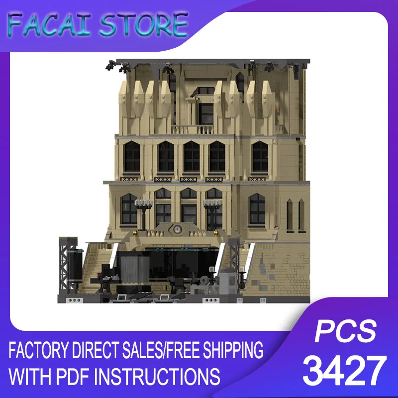 

Конструктор Famous Scene Moc: Модульная Башня Терминус, Технологичные Блоки Бэткейва, Фильмоведные Конструкторы, Рождественские Подарки, Строительные Наборы для Сборки