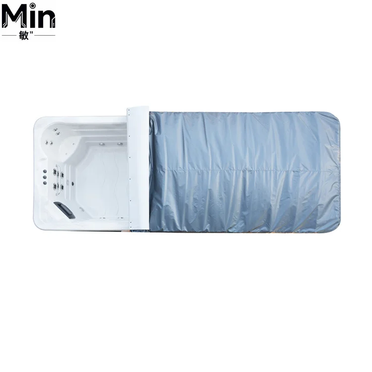 Waterproof Retractable Pool Cover Dust UV Rain Leaf Proof Protector for Outdoor Spa Swimming Pool Laboratory Water Bath