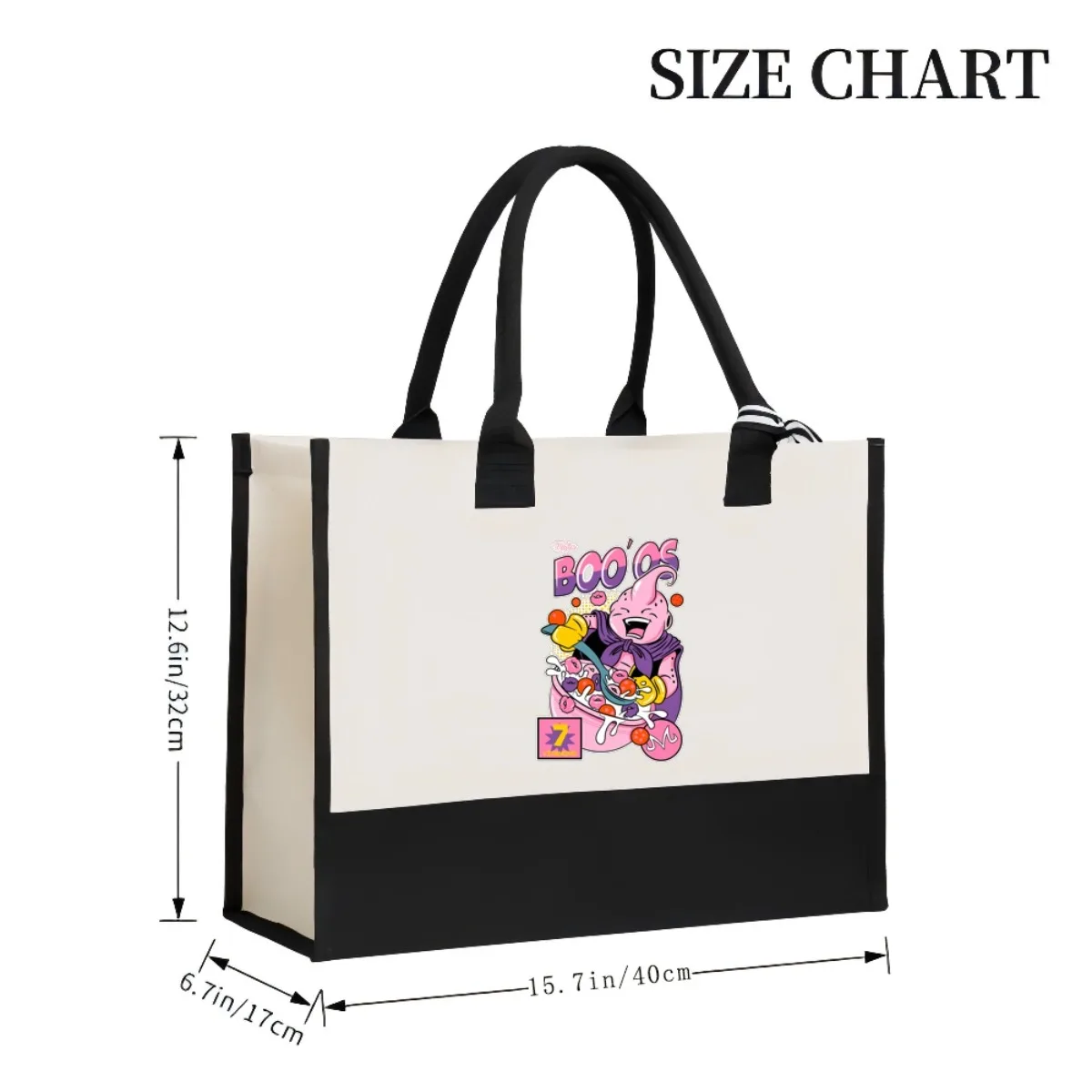 2026 جديد وصول موضة عملية واسعة قابلة لإعادة الاستخدام حمل حقيبة نمط طباعة 2 لهجة الثقيلة حقيبة كتف كبيرة ل أ #3