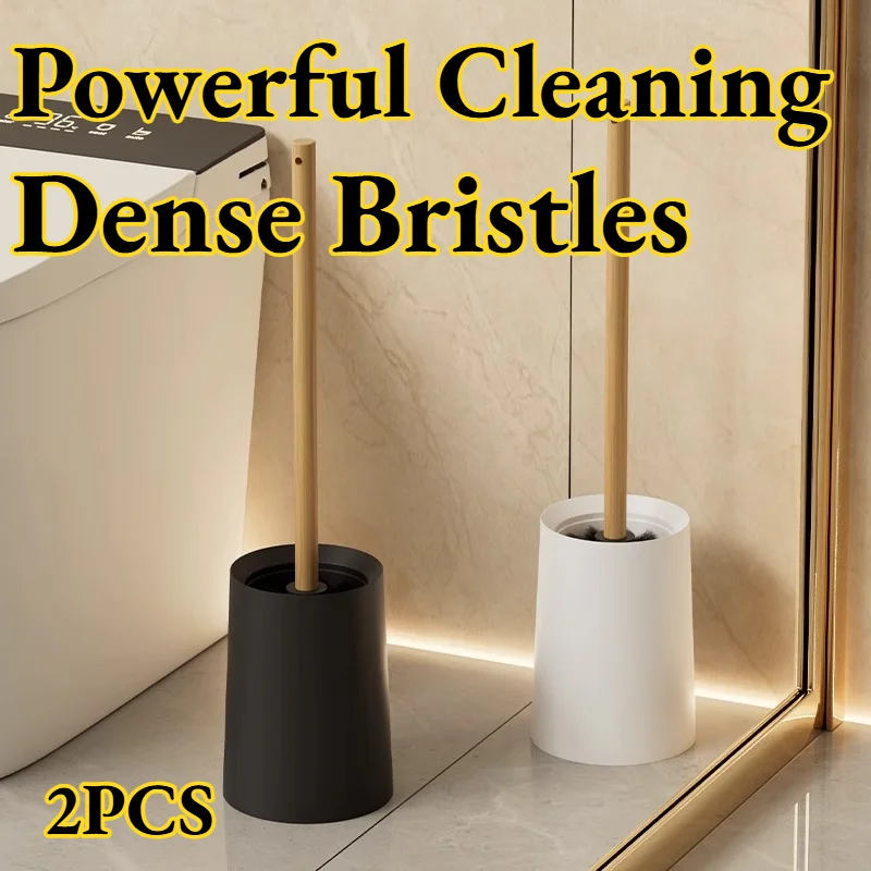 

Щетка для унитаза с длинной ручкой, без брызг, без сверления, настенная/напольная, с подставкой, для мощной очистки, простой современный инструмент