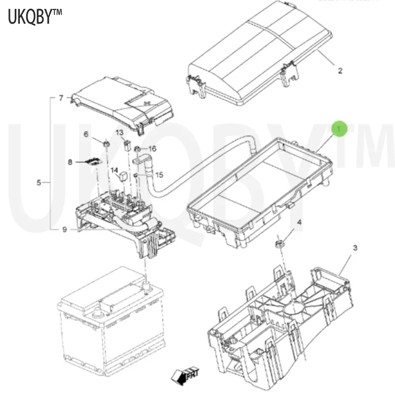 Suitable for Bu ic k Re ga l La Cr os se low-end engine wire box and wire seat automotive parts 13275888