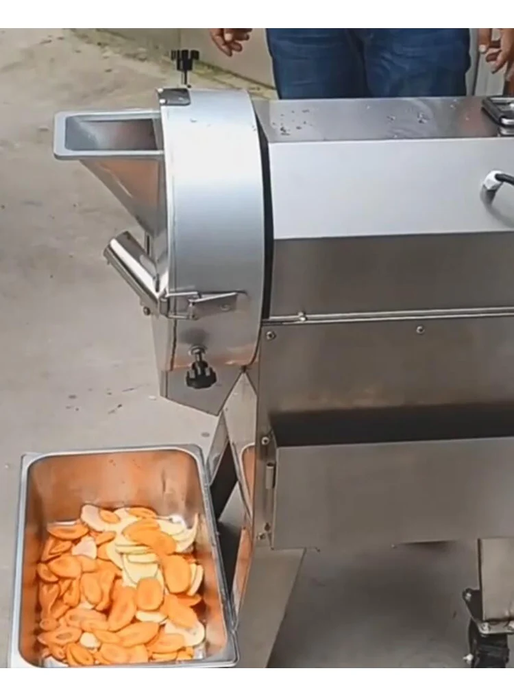 Commercial Fruit Cutting Machine Cutter Root Vegetables Potato Dicer Carrot Chips Machine Slicer