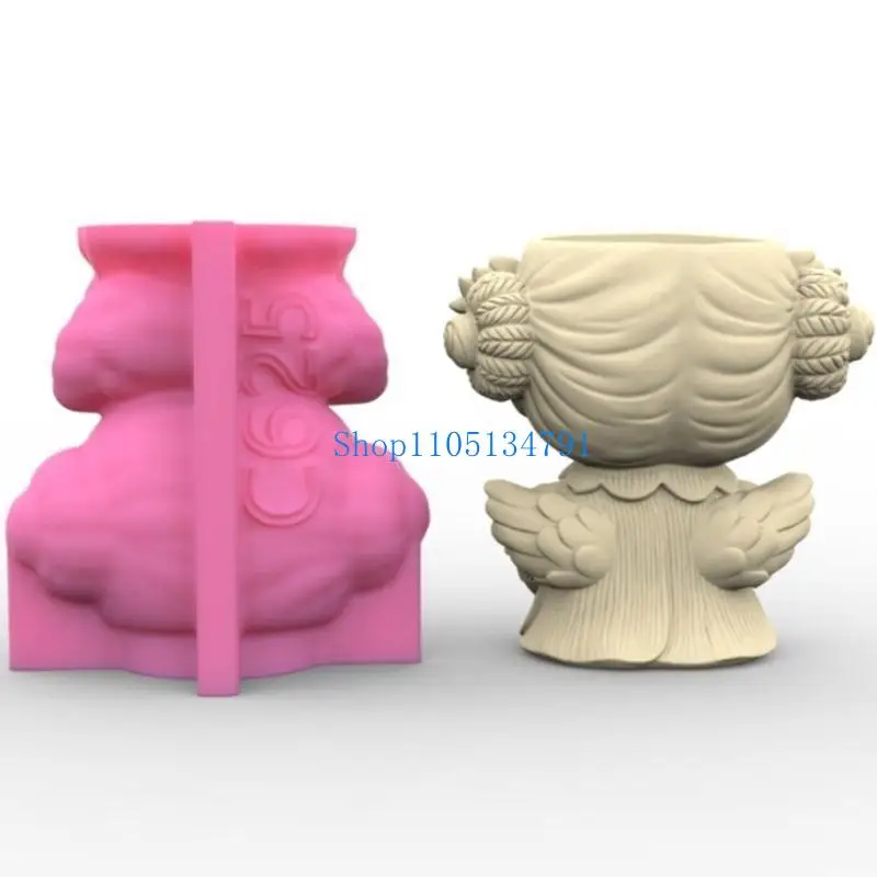 98 كجم الصلاة فتاة حامل قلم قالب من السيليكون الجدول زخرفة زارع نباتات الزهرية قالب الايبوكسي الراتنج قالب لتقوم بها بنفسك صنع