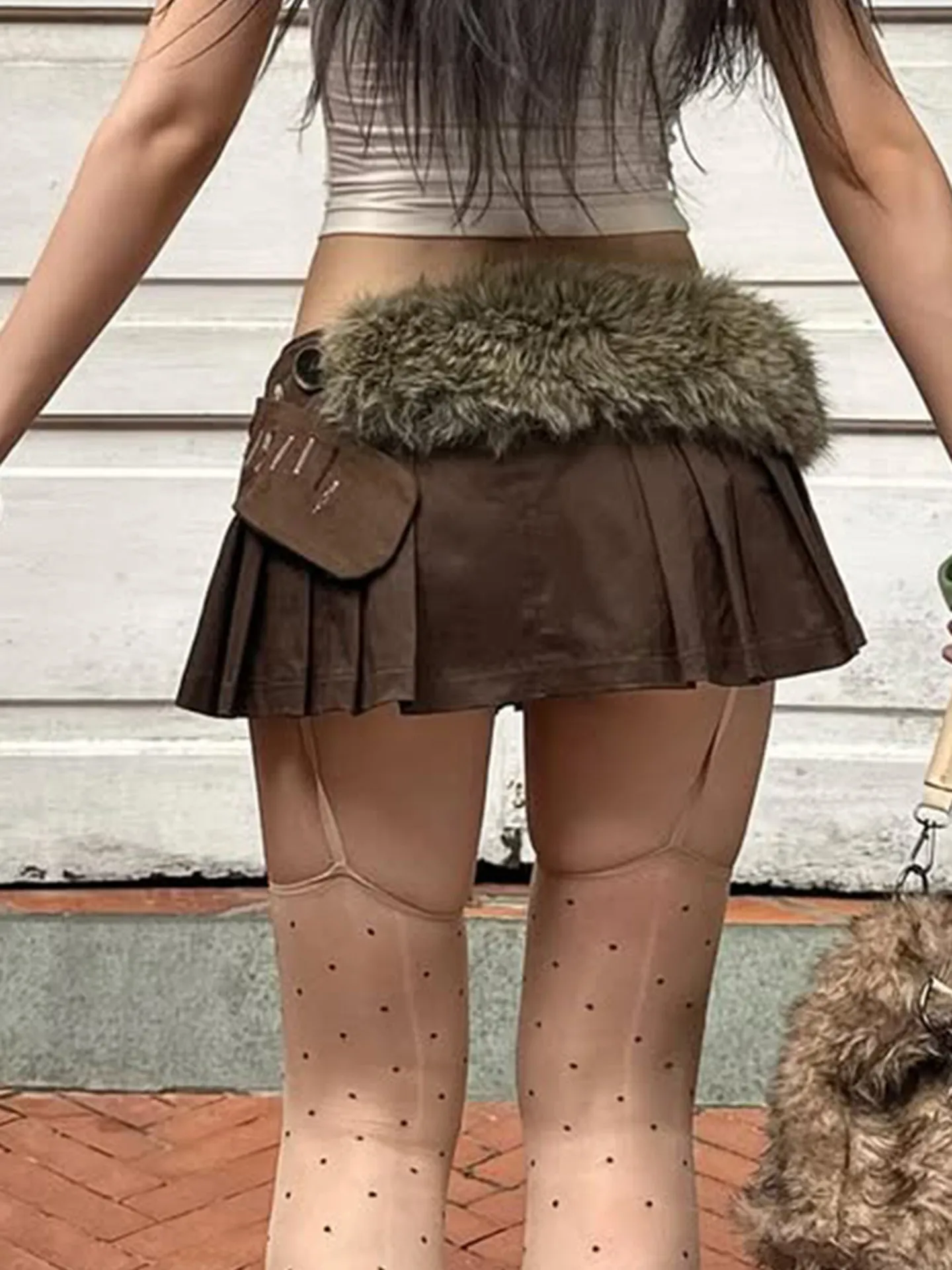 

Юбки женские готические, пэчворк, с бахромой, цвета хаки, со средней посадкой, с эффектом потертости, с разрезом, в стиле Y2K, осенние, панк, винтаж, для карнавала и субкультур