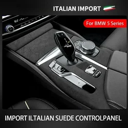Italy Super Suede For BMW 5 Series G30 G31 G38 Car Center Console Gear Shift Panel Cover Trim Decorative Shelth Shell