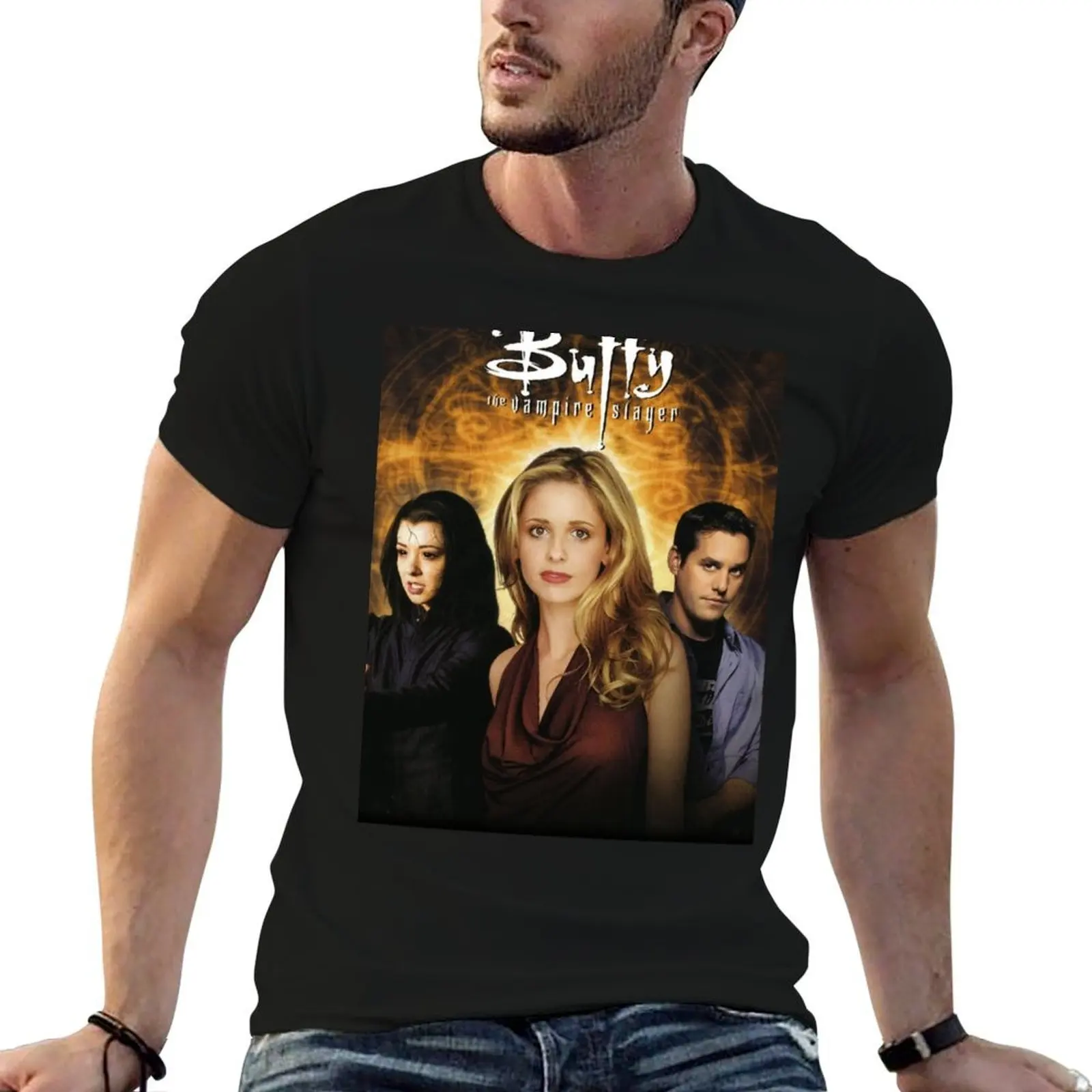 

BUFFY-WILLOW-XANDER T-Shirt anime tshirt t shirt for man T-Shirt