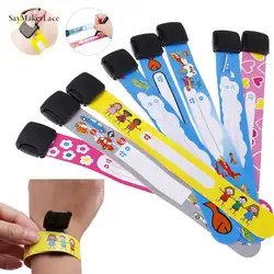 New 4Pcs Children Travel Outdoor Safe Anti-lost Wristband Safety Recognition Bracelet For Kids Adjustable Waterproof Reusable