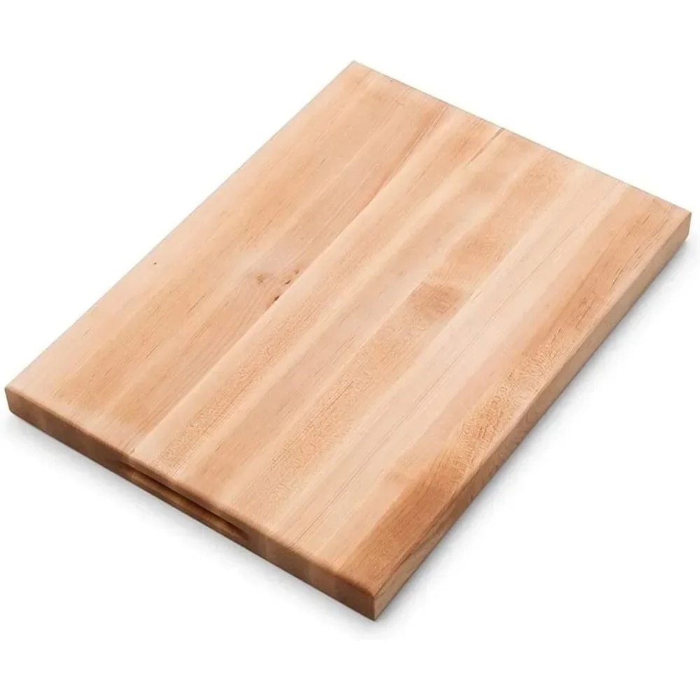 

For Large Reversible Wood Cutting Board with Juice Groove, 1.5-Inch Thickness, 20" x 15" x 1 1/2", Maple