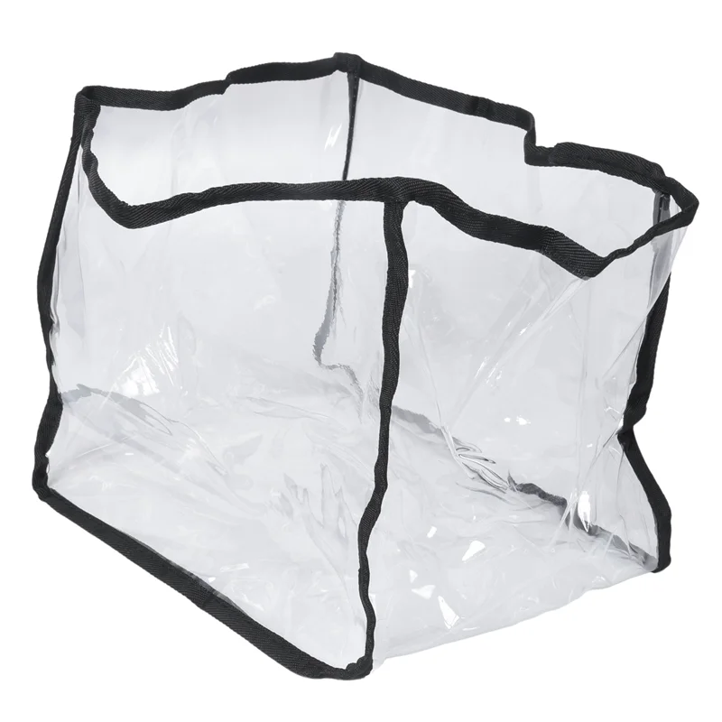 ABKR-토스터 오븐 먼지 커버 주방 기기 커버 투명 아침 식사 기계 토스터 커버 접이식 먼지 커버