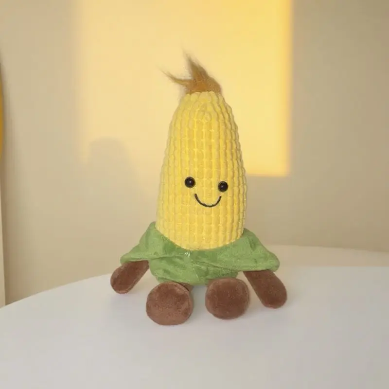 15 * 8 cm giocattoli di mais peluche Kawaii frutta gialla peluche ripiene giocattoli di cartone animato per ragazzi ragazze regali di compleanno di Natale