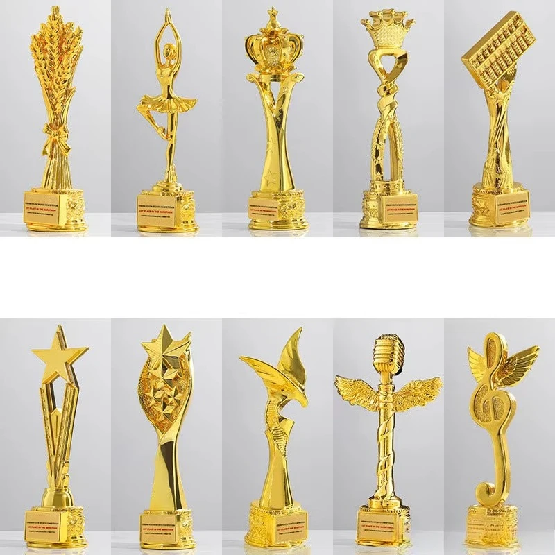 Creative Resin Plastic Trophy for Children's Singing and Dancing Competition, Thumb Mental Arithmetic Award, Home Decoration 1Pc