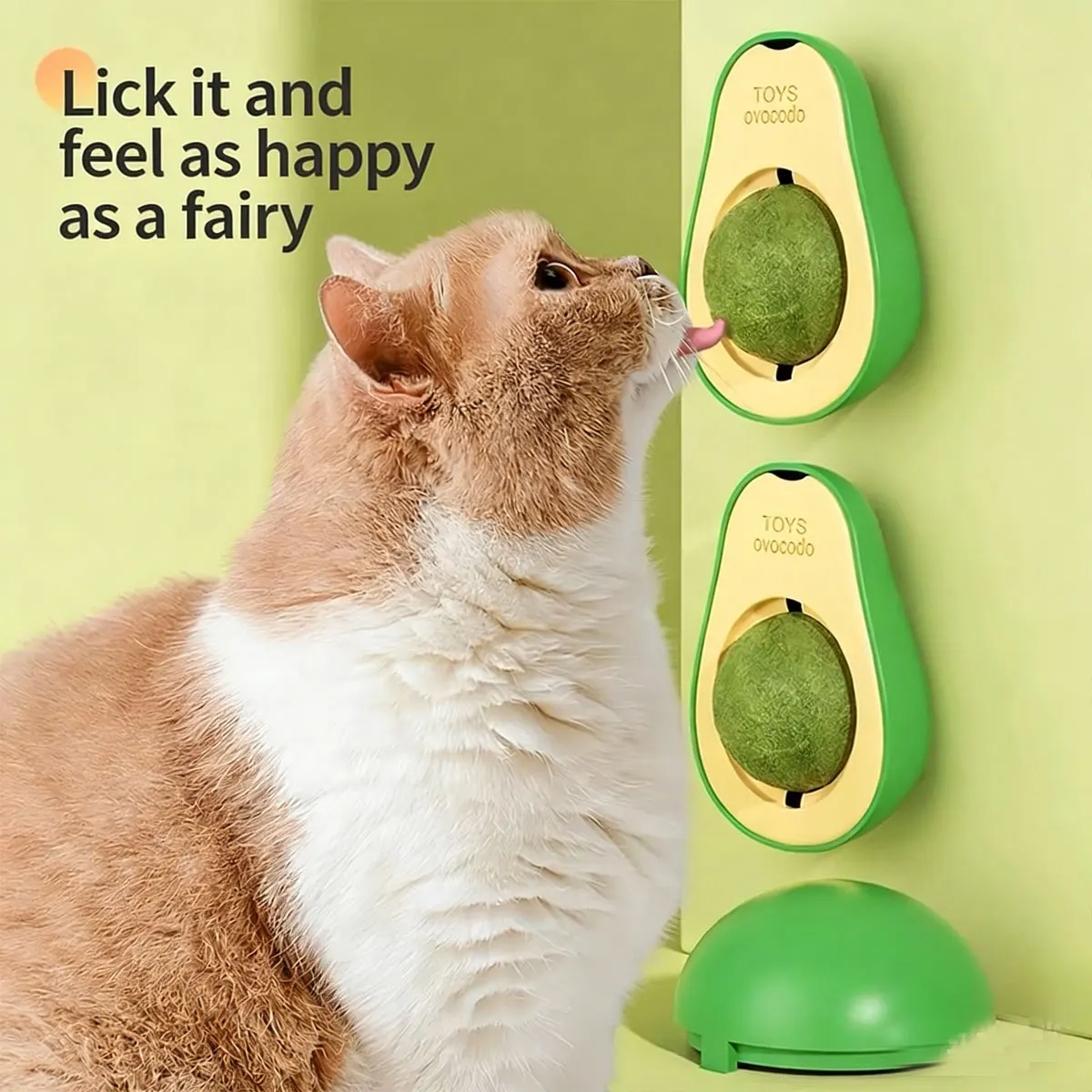 Cat Avocado Mint Ball  Rotatable Cat Chewing Stick Self-Help Toy For Cleaning Teeth Entertaining Cats view 6