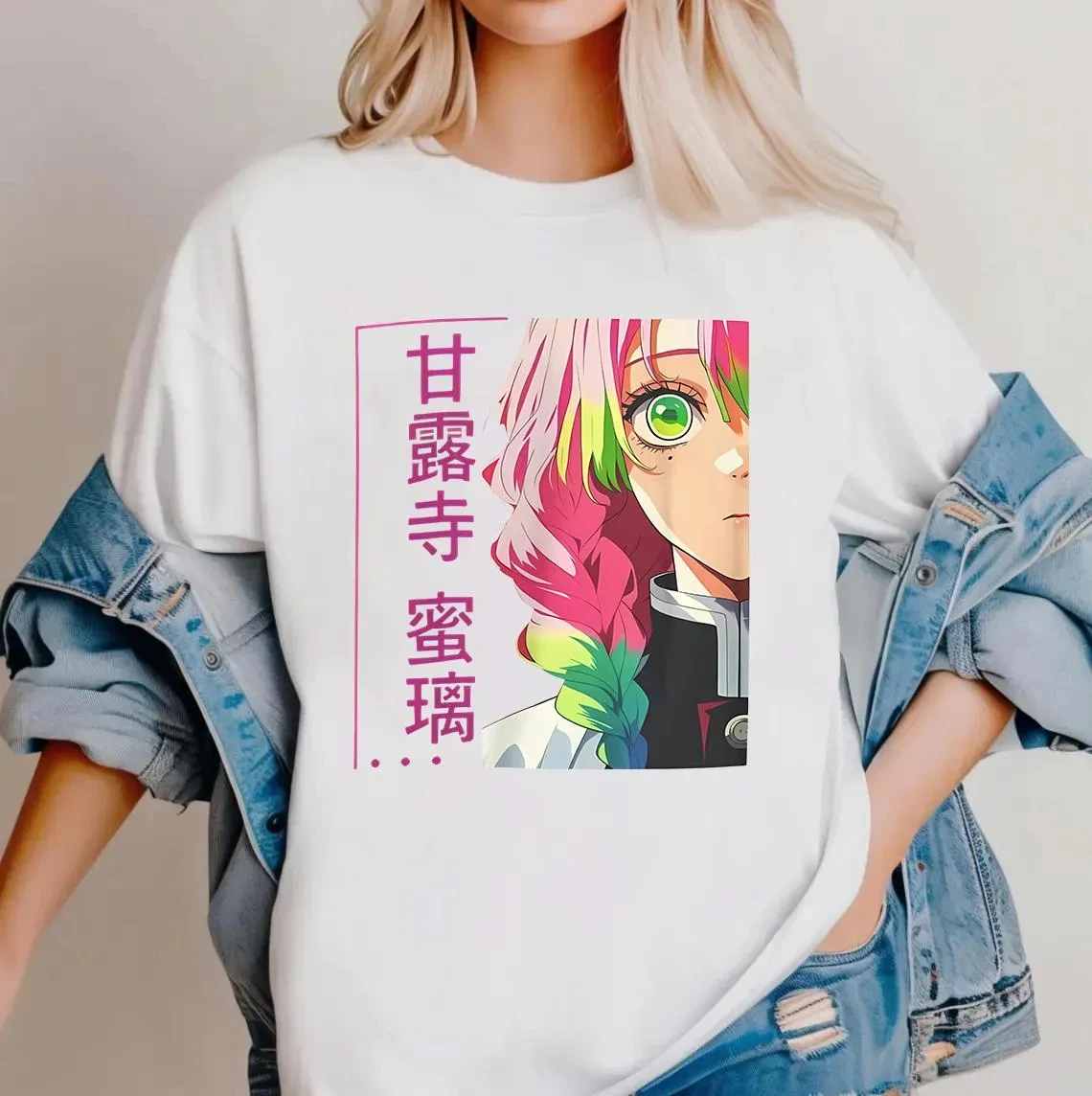 Anime Lover Demon Slayer Mitsuri Kanroji Love Pillar Unisex Tee, Anime Shirt, Gift Idea for Fans