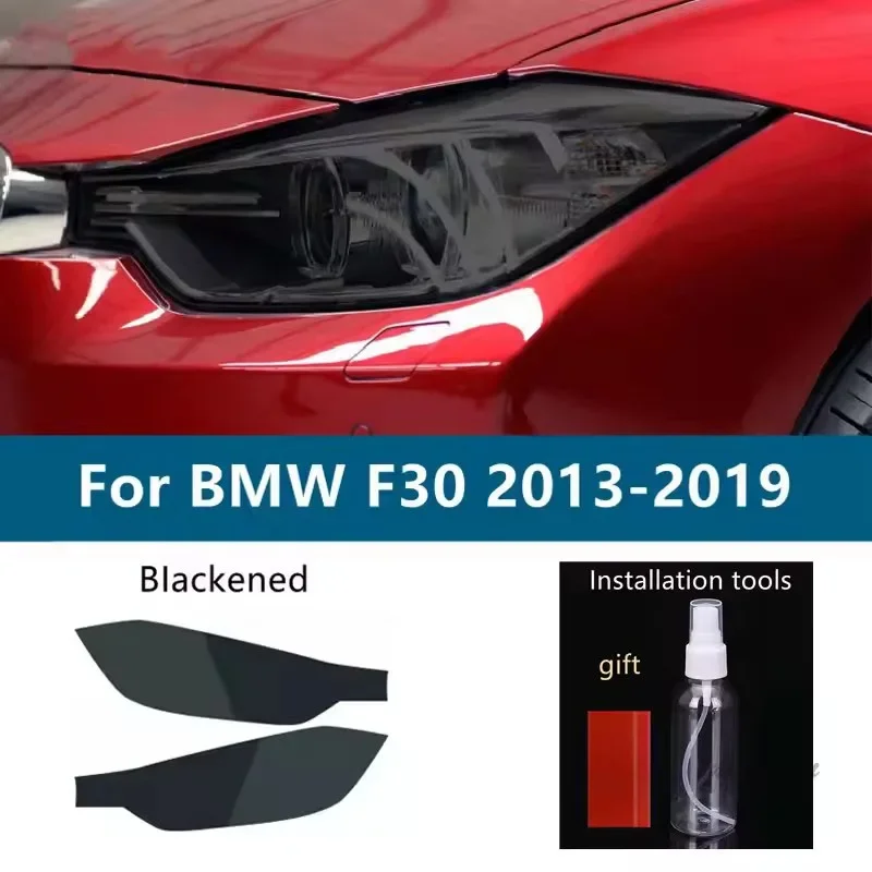 

For BMW 3 Series G20 G21 F30 F31 F34 Car Headlight Tint Black Protective Film Transparent TPU Anti-scratch Sticker Accessories