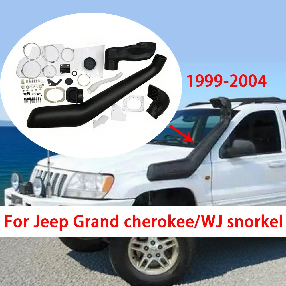 Kit de snorkel para coche, sistema de admisión de aire para Jeep Grand Cherokee WJ 1999-2004, accesorios para coche, cabezal impermeable para actualización todoterreno
