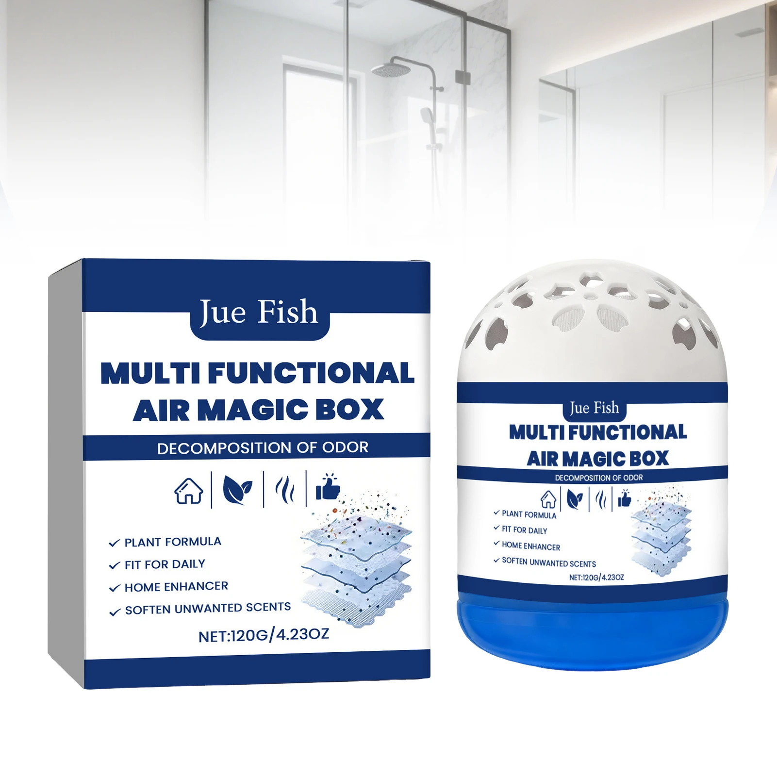 

Air Freshener Box For Home And Car Odor Removal With Natural Ingredients Long Lasting Freshness Effective For Multi Environments