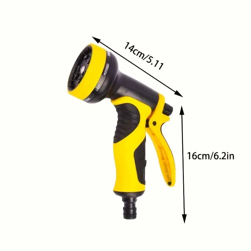 خرطوم حديقة مع خرطوم سحري قابل للتوسيع ولا تويست يستخدم لسقي وتنظيف الحدائق، فوهة متعددة الضغط العالي