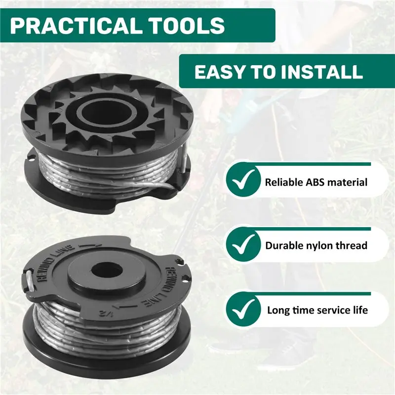 [NEWA76K!】 3 Pack String Trimmer F016800569 Spool Line With F016F04557 Spool Cover For Easy Grass Cut ART 23SL 26SL
