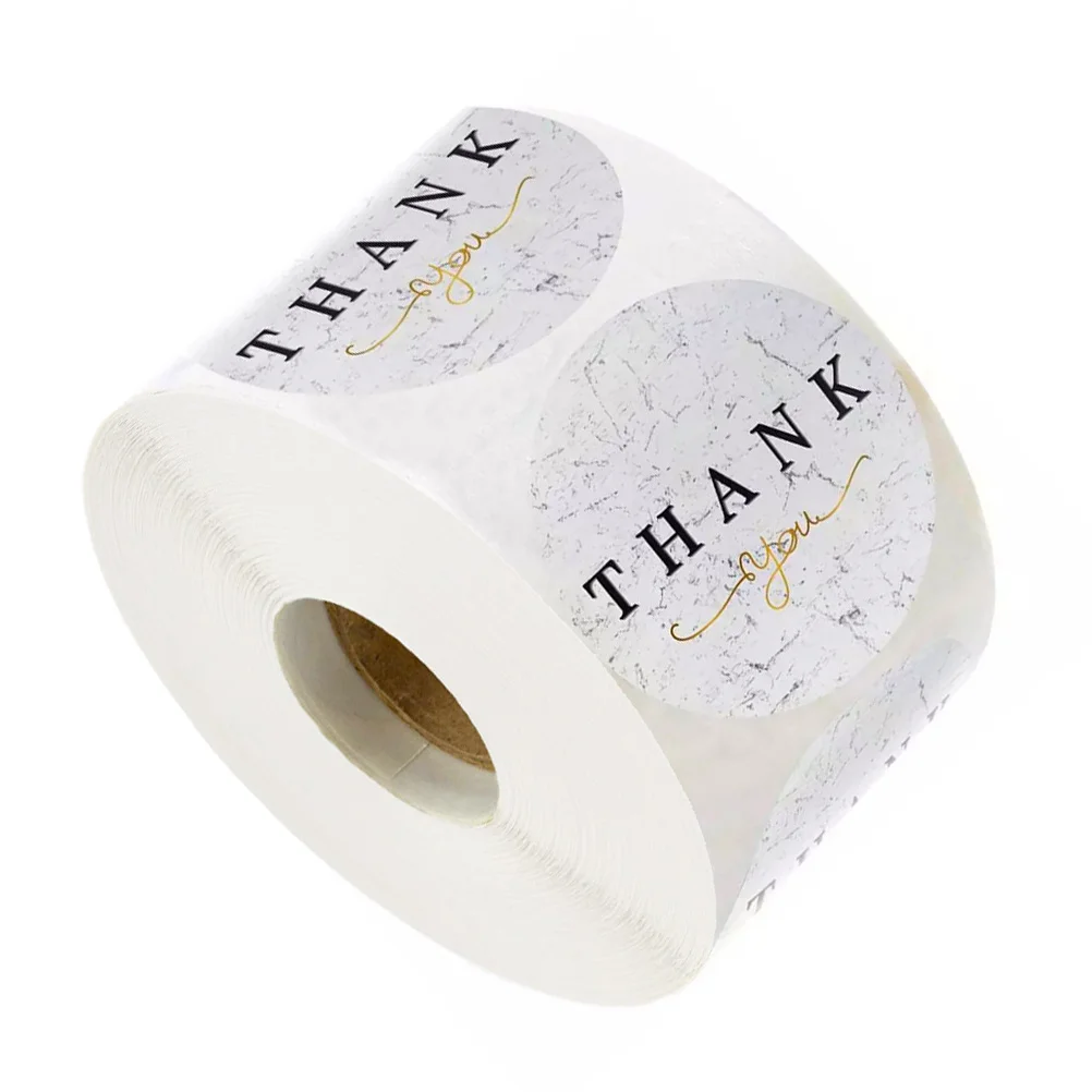 

Thank You Stickers Gift DIY Decorative Label Decal Creative Pattern Excellent Adhesion Sealing Sticker Practical Decorative