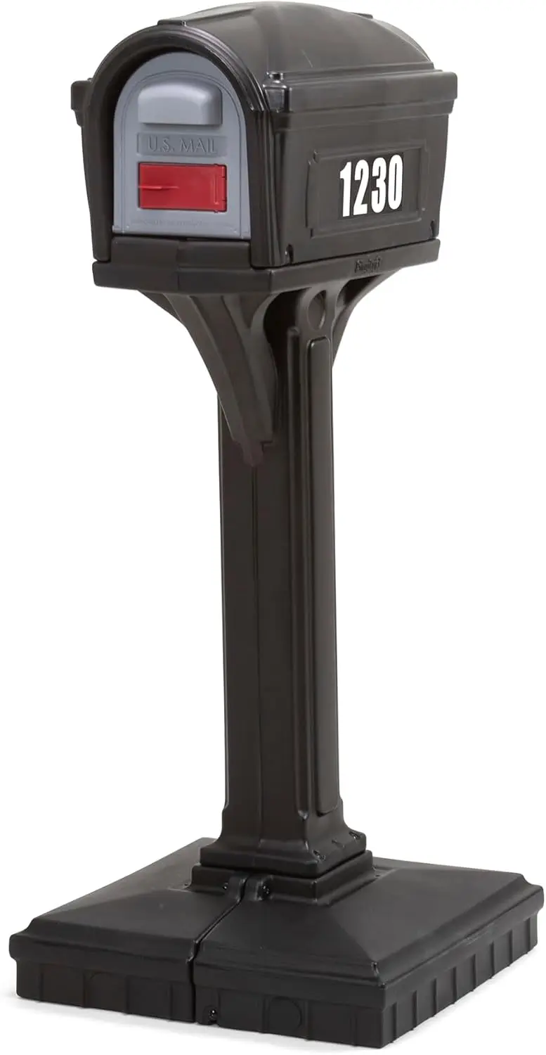 Simplay3 American Home 42002R-04 Dig-Free Easy Up Classic Mailbox – Black