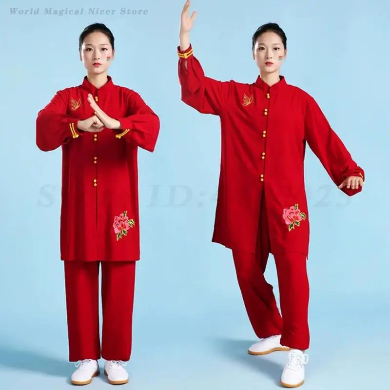 

Китайская традиционная одежда для тай-чи, костюм Тан, весенне-осенний костюм для боевых искусств, кунг-фу, униформа, костюм Вин Чун Ушу