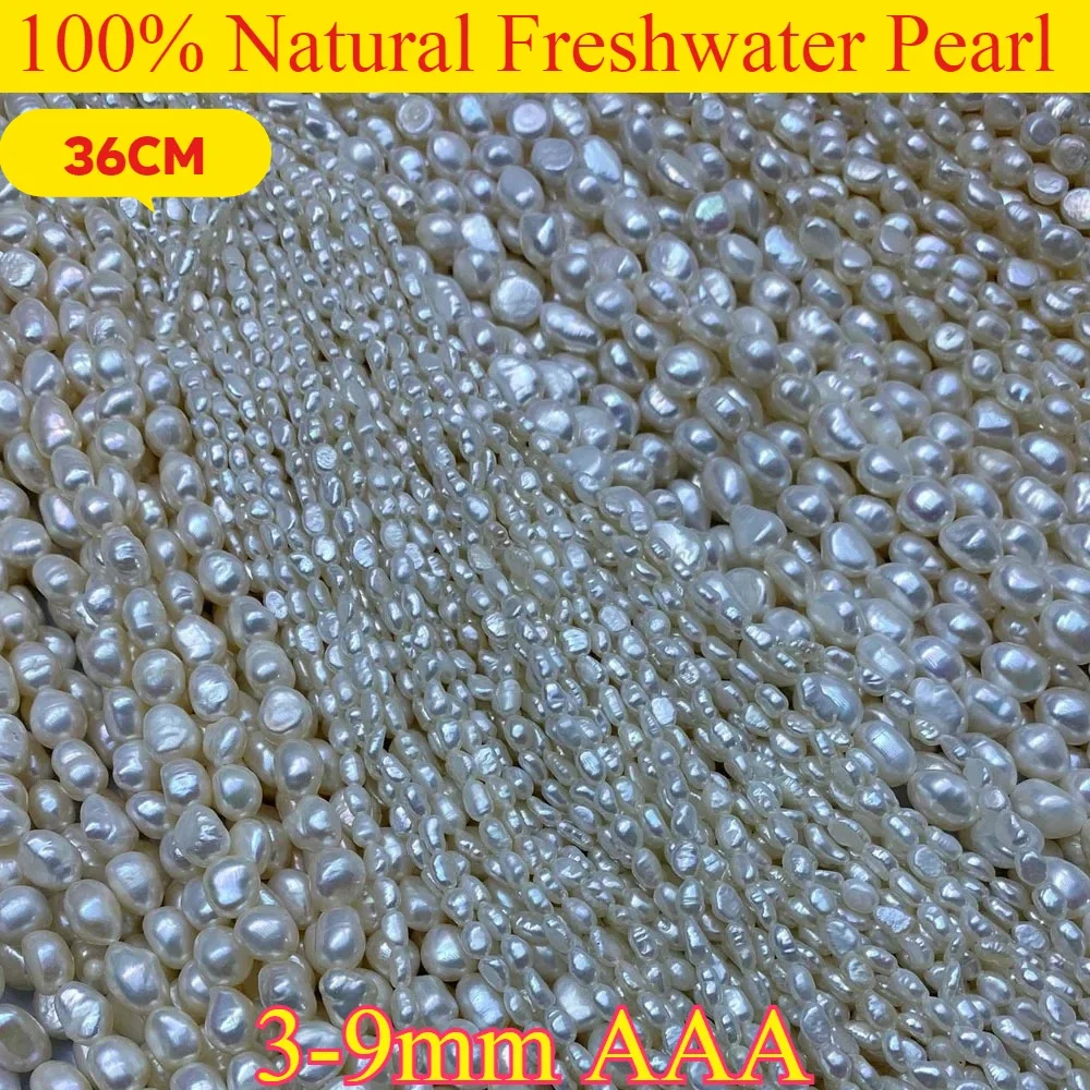 

3/4/5/6/7/8/9 мм натуральный пресноводный жемчуг в стиле барокко, нерегулярные бусины для изготовления ювелирных изделий, сделай сам, женское ожерелье, браслет, аксессуары