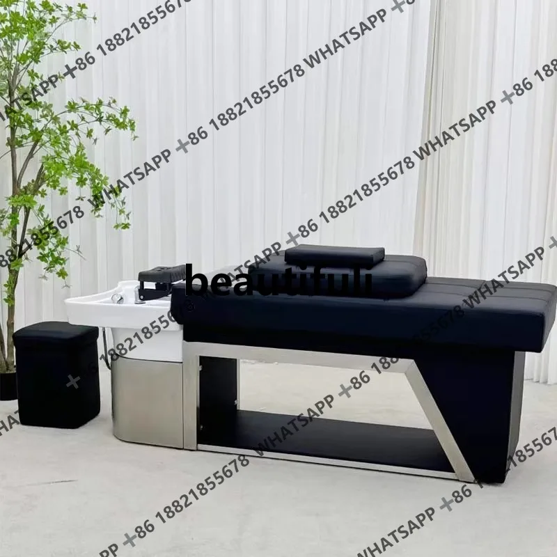 

Новая кровать с шампунем для лечения волос, специально для парикмахерской, плоская кровать для волос с циркуляцией воды для лежания.