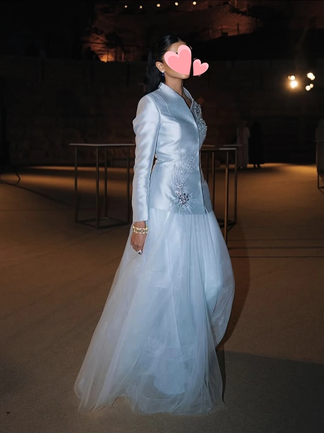 

Oisslec Prom Dress Elegant Vintage Sweet Blue Beads Satin New Stylish Customized Formal Occasion Prom Dress Evening Party Gowns