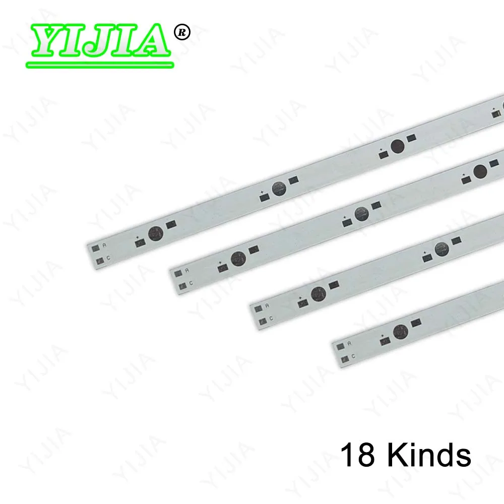 10pcs 1W 3W 5W LED Aluminum Base Plate 100mm 150mm 300mm 500mm PCB Board DIY For 5 6 15 36 60 180W Watt High Power Light Beads