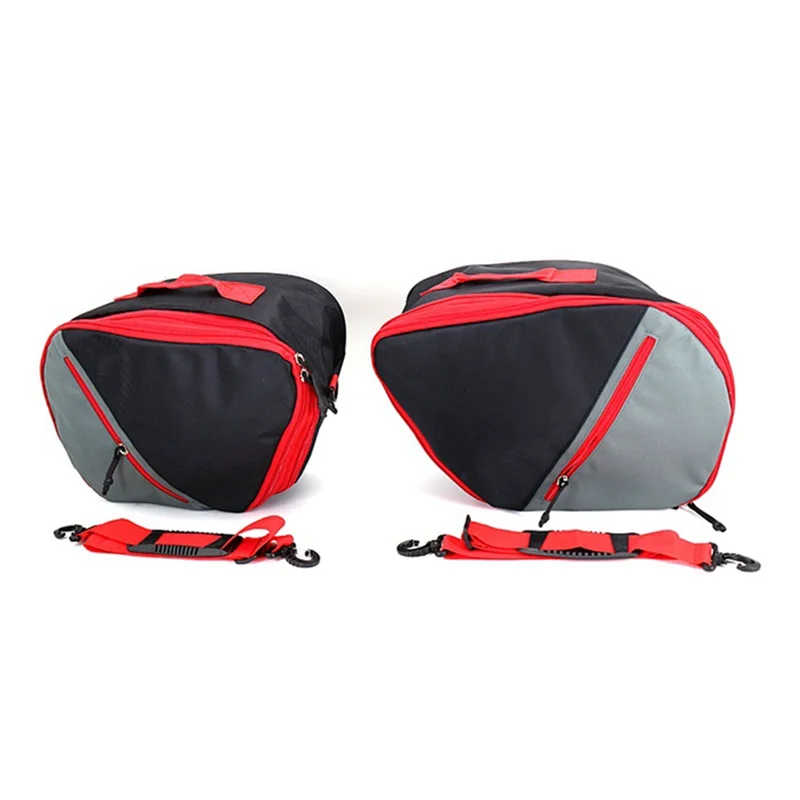 Motorcycle Black Expandable Inner Bags for Tracer 9 GT TRACER 9GT Tracer900 2020 2021 2022(Red)