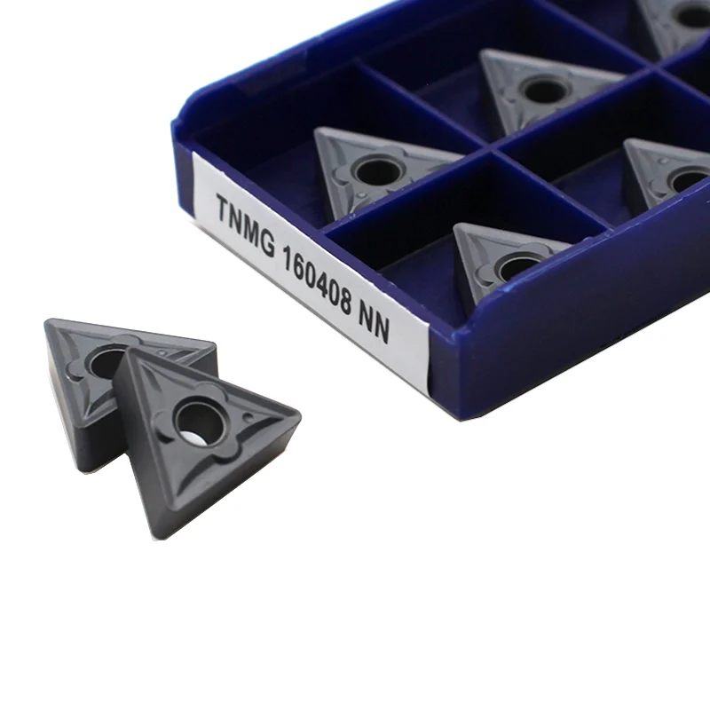TNMG160404 TNMG160408 NN LT10 Original คาร์ไบด์ Mesin Bubut CNC เครื่องตัดโลหะเครื่องมือ TNMG ตัดใบมีดภายนอกเครื่องมือกลึง