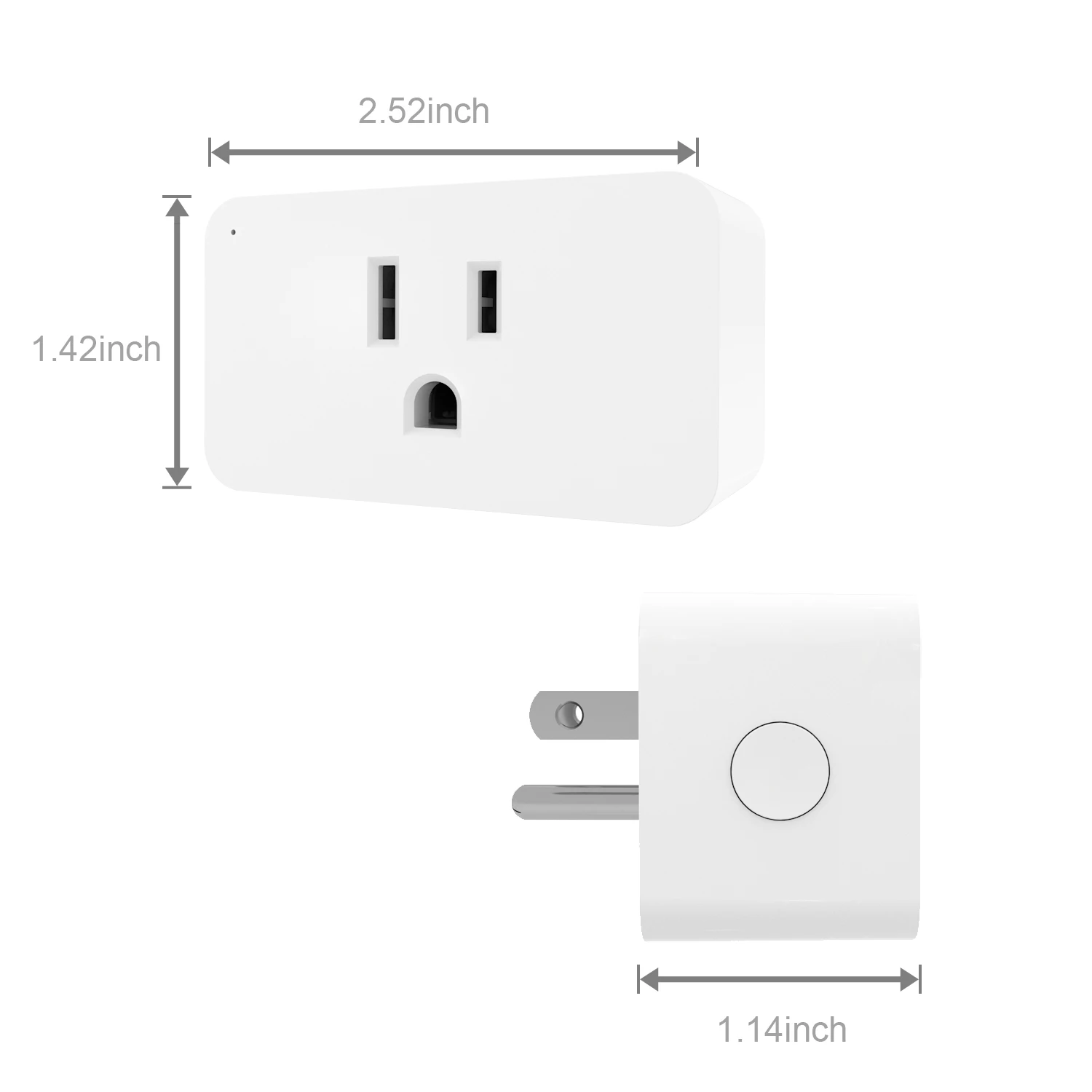 US Indoor Plugin ON/OFF Wifi Smart Plug Smart Life App Smart Outlet Smart Socket Voice Control Plugs with Alexa & Google home