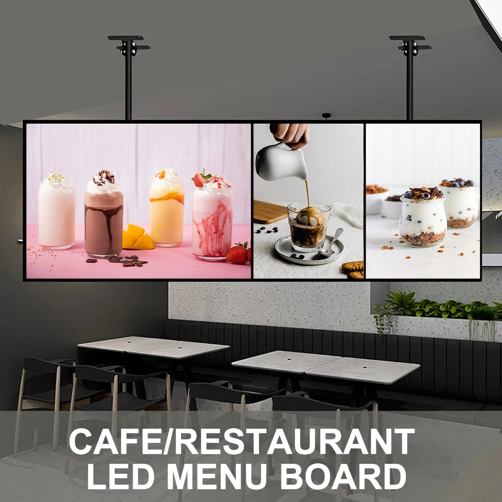 Imagem -02 - Ultrafinos Snap Frame Caixa de Luz Led Menu Board Tela Poster Display Lightbox Fast Food Restaurante Loja Decoração