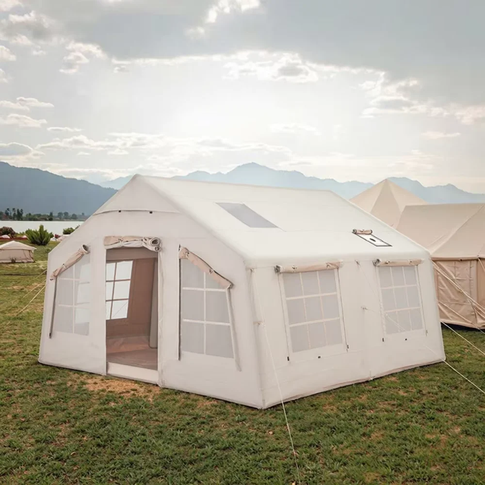 

Hot sale!Glamping Tent Outdoor Large Size Air Blow Sealed Inflatable House with Accessory