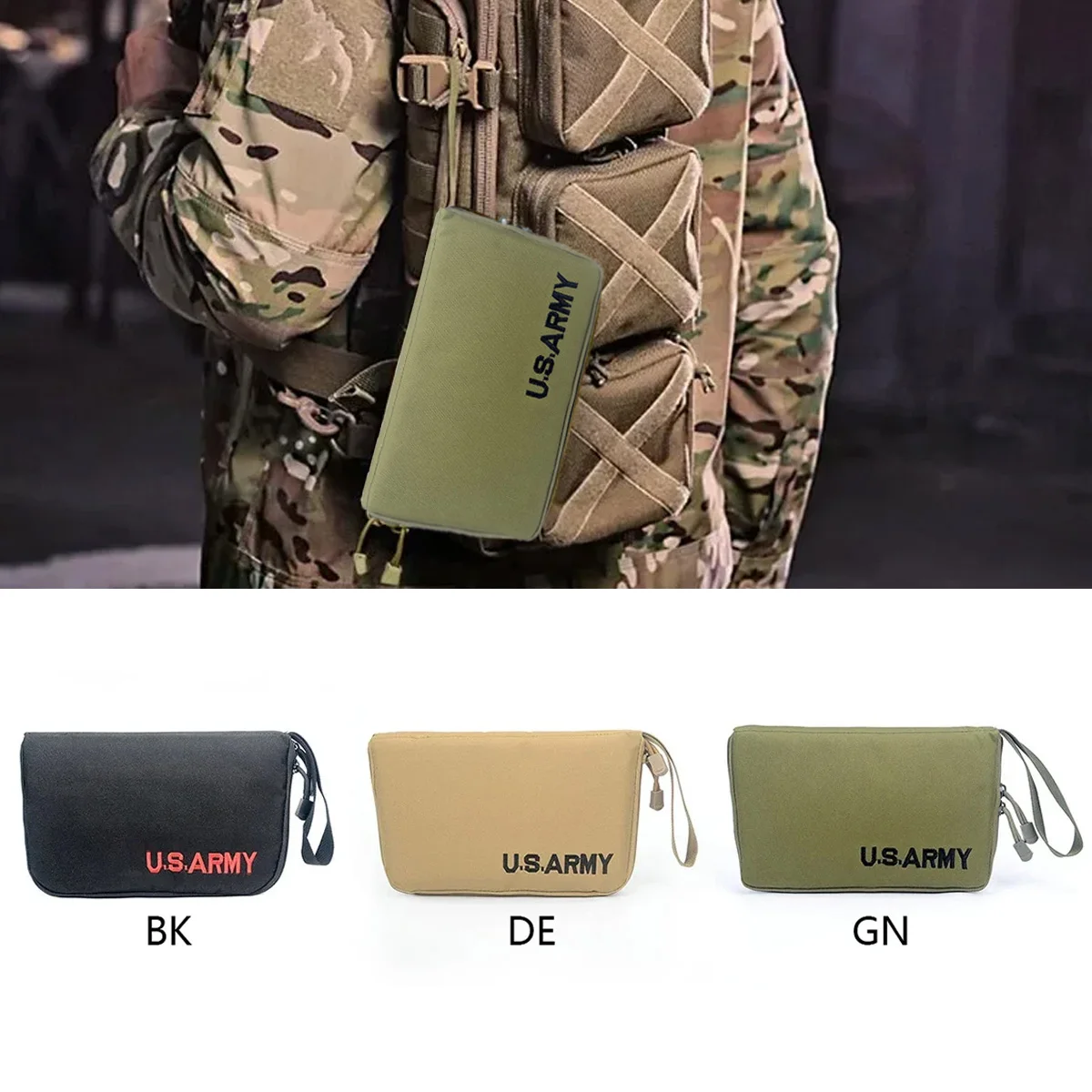 

Tactical Pistol Holster Mag Pouch Universal Handgun Portable Holster Protect Case Hunting Gun Accessory Molle Carry Bags