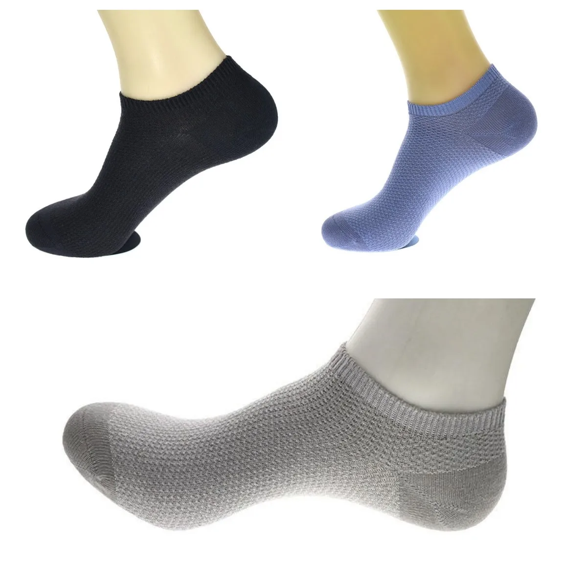 Silver Fiber Socks Anti-Odor & Anti-bacterial Moisture Wicking for Men's Socks,6Pairs