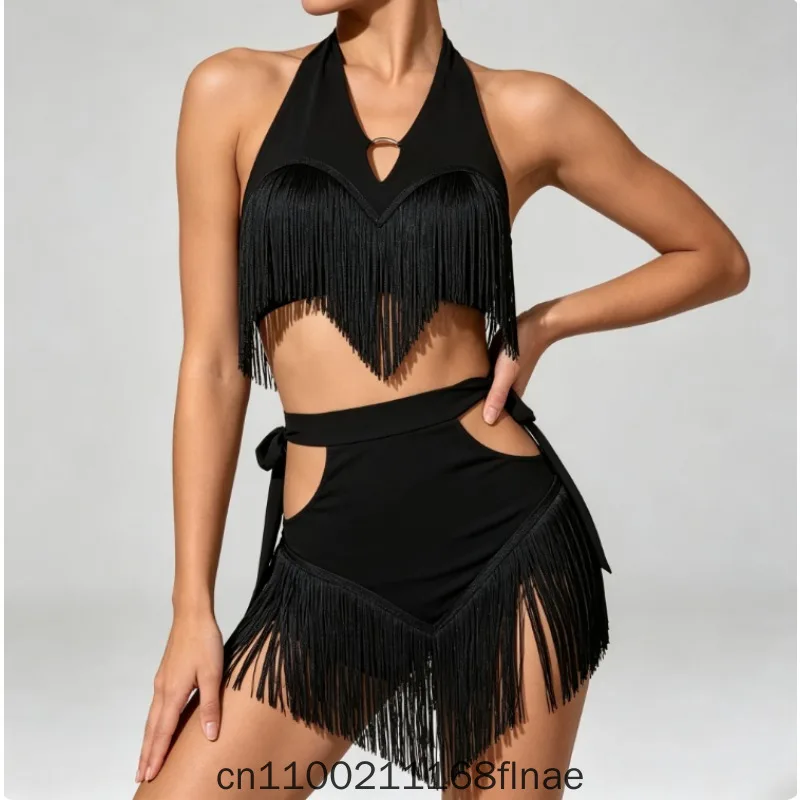 High End New Latin Dance Costume Performance Costume for Adults and Women Latin Dance Performance Costume Jumpsuit