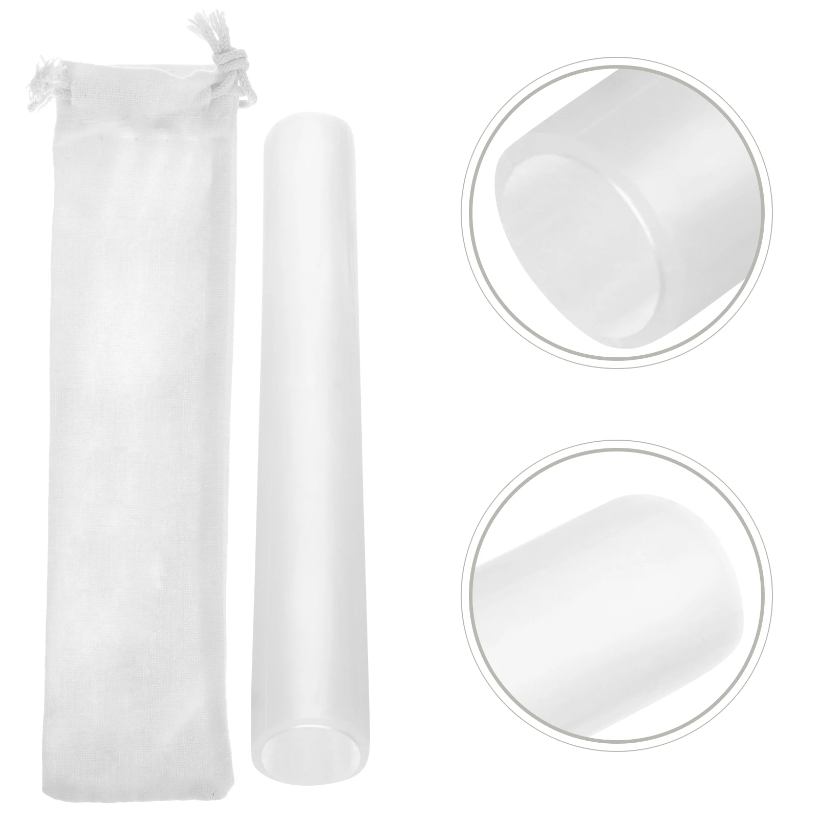 

Singing Mallet Acrylic Stick Small Buddha Sound Striker Durable Chanting Accessory Smooth Polished Surface Portable Stick