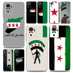 Phone Case For Xiaomi Redmi Note 13 12 5G 9S 9 8 10 11 Pro Plus 4G 9T 13C 12C 10C 9C 9A 7 Pro Clear Cover Syria flag