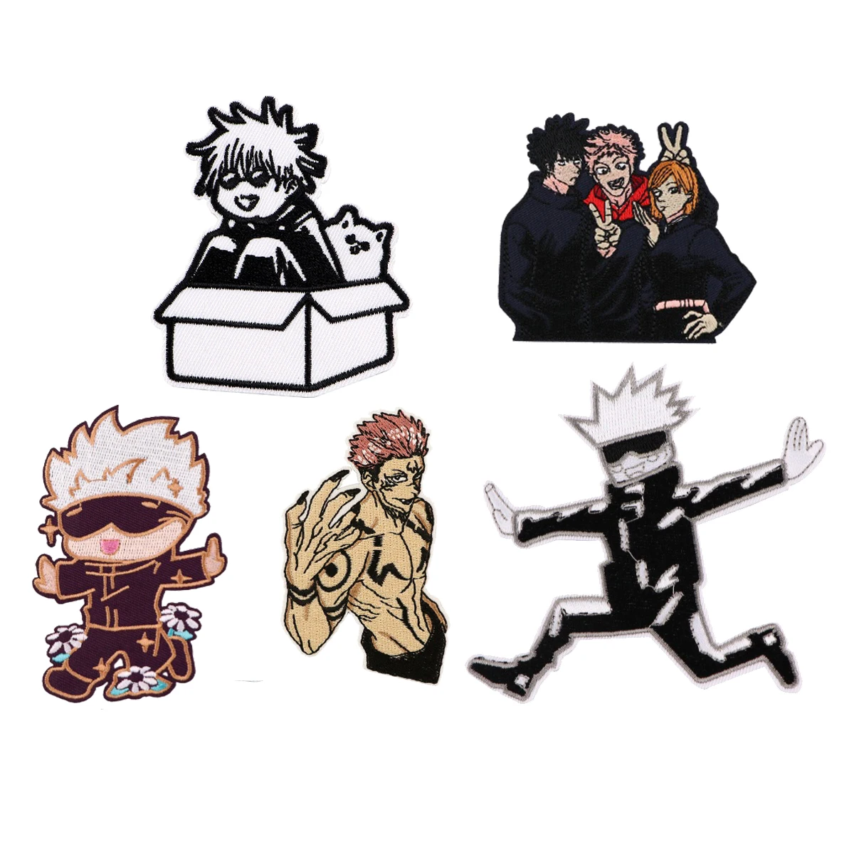 

Фигурки аниме, вышитые нашивки, железные нашивки для одежды, термоклеевые нашивки для курток «сделай сам», наклейки для шитья