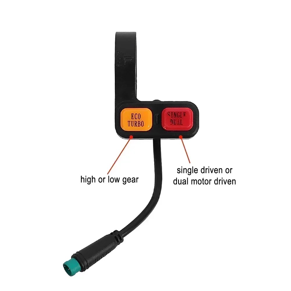 مفتاح التحكم في المحرك المزدوج 5 دبوس لـ Kugoo G-Booster سكوتر كهربائي محرك واحد ومزدوج أجزاء مفتاح المصباح الأمامي