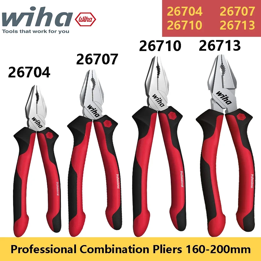 

Комбинированные плоскогубцы WIHA 26704/26707/26710/26713 с удлиненным краем, профессиональная режущая мастерская и механическая арматура